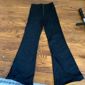 High waisted flare jeans